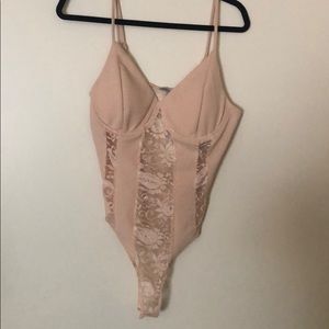 Nude Lacey bodysuit Charlotte Russe